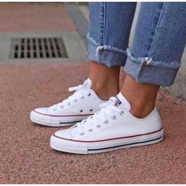 all star branco de lona
