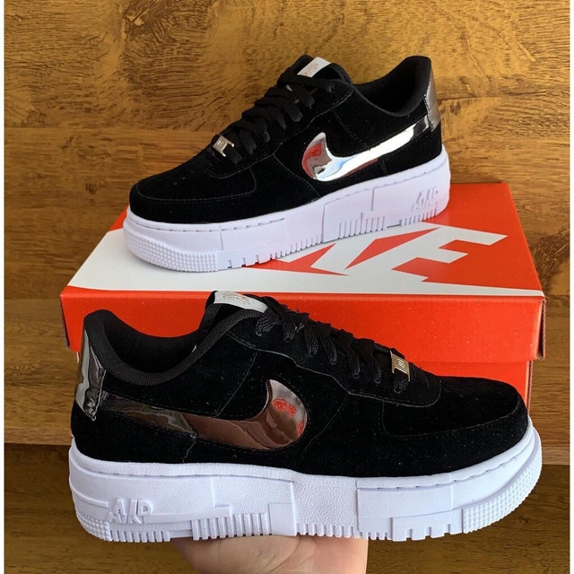 nike air force preto camurça