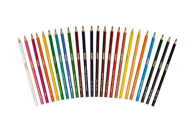 Lápices de colores largos x 24 unidades - Crayola