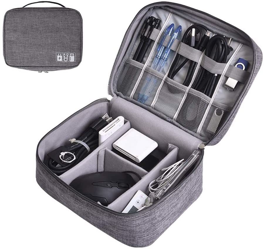 Bolso organizador de cables, cargadores y transformadores