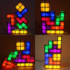 Lampara Tetris Para Escritorio C/ Luz Led Armable 7 Colores en internet