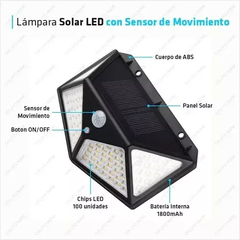 Reflector led solar 3 intensidades - comprar online