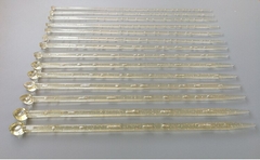 Set de 7 pares de Agujas de Tejer de Glitter 35 cm. REGALO: Medidor Calibre en internet