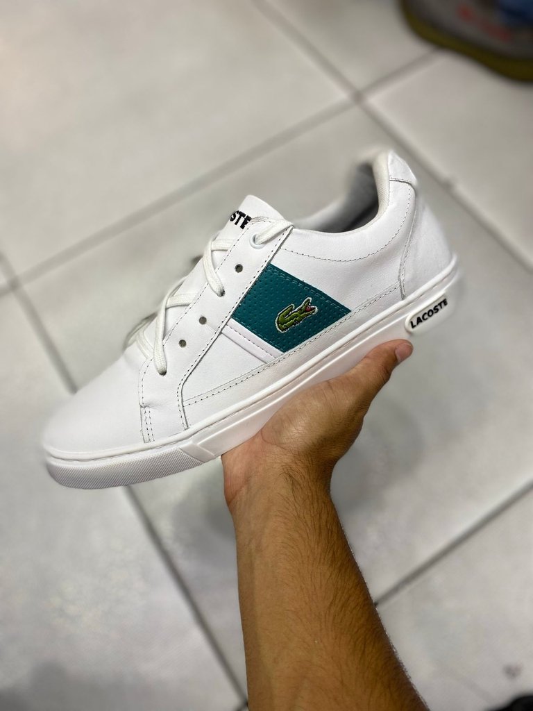 Tênis Couro Lacoste Europa Masculino em Promoção | Ofertas na Americanas