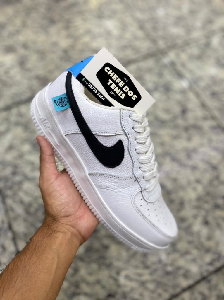 nike air force masculino branco e preto
