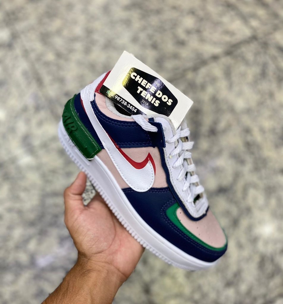 nike air force azul feminino