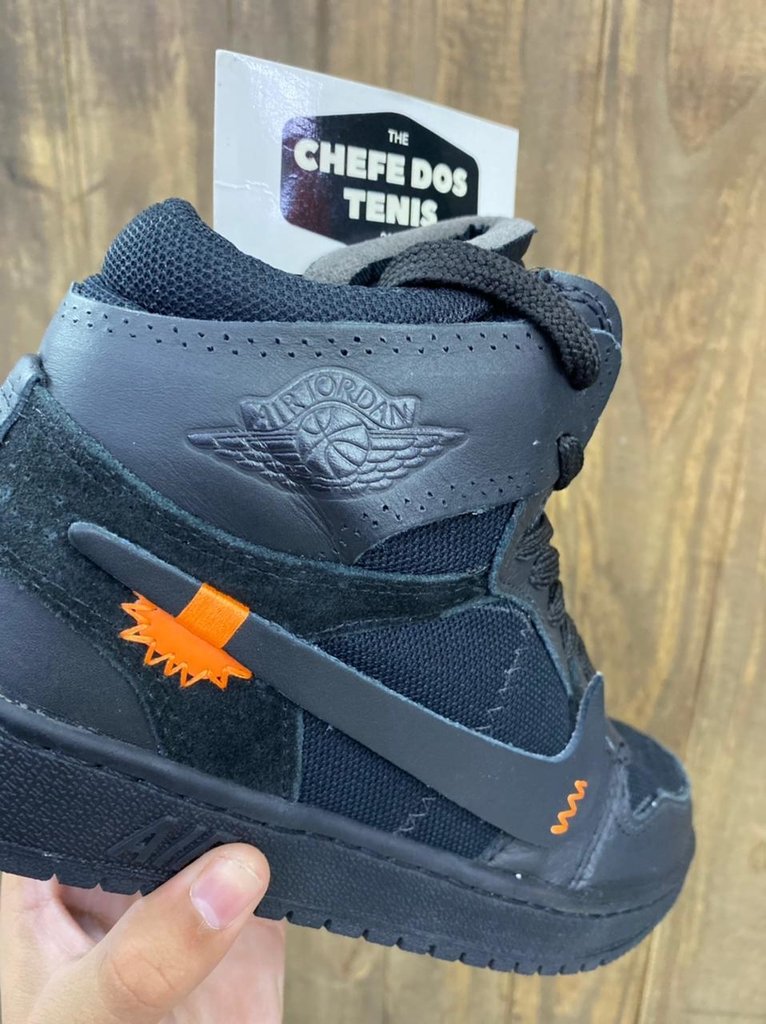 jordan off white preto