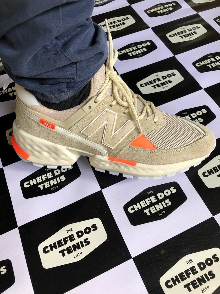 new balance 574 laranja