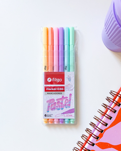 MARCADORES PASTEL x6un. - comprar online