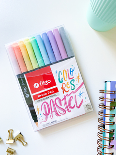 BRUSH PEN PASTEL x10u.