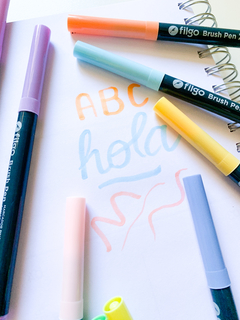 BRUSH PEN PASTEL x10u. - comprar online