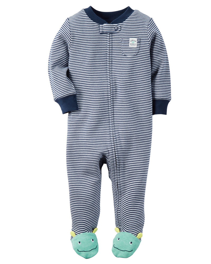 Pijama Algodón con piecito - Burbujitas Ropita de bebe