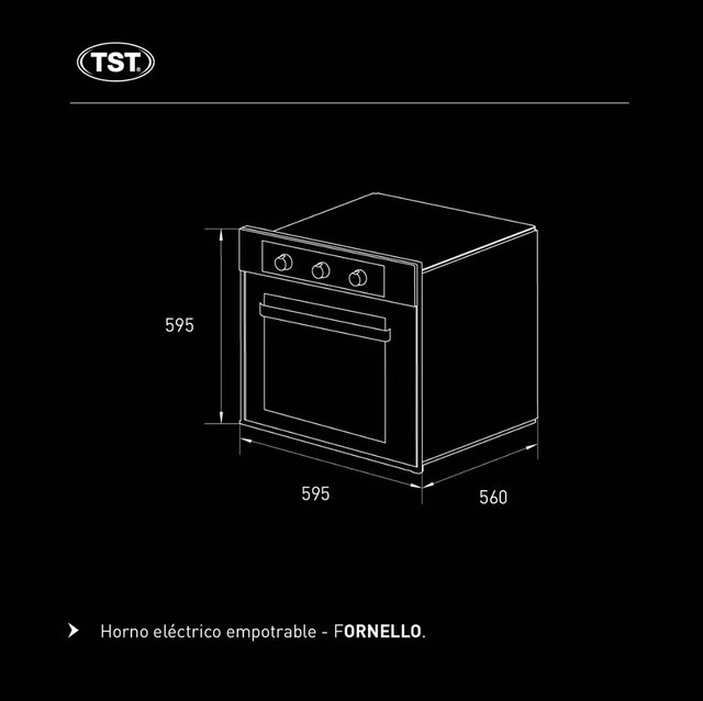 ▷ Horno Eléctrico con Convector TST modelo Fornello – www.todococinas.com