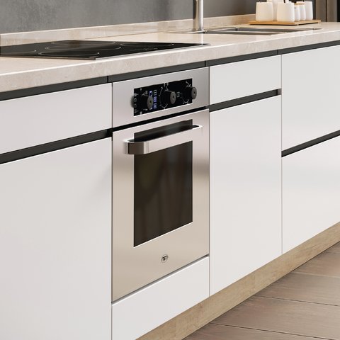 Horno De Mesa Eléctrico Tst Donna 48l Acero Inoxidable 220v