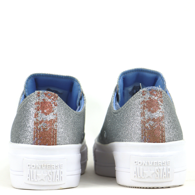 tenis all star glitter prata