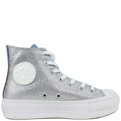 tenis all star glitter prata