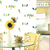 Cozinha decorada com o Papel de Parede Pássaros Azul e Verde e Amarelo - Bistrô - Importado Lavável | 8539 (Americana) - Ciça Braga