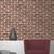 Ambiente decorado com o Papel de Parede Tijolinho A Vista Tons de Vermelho - Importado Lavável -  Coleção Roll In Stones II | RJ66608 - Ciça Braga