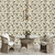 Sala de Jantar decorada com o Papel de Parede Pedra Mosaico 3D Bege - 9,50 metros | 153-0401 - Ciça Braga