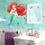 Lavabo decorado com o Adesivo de Parede Pequena Sereia Colorido Vinílico Lavável - Coleção Disney York III | 2360 - Ciça Braga