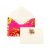 Cartão 11x8 - Chita - Rosa e Amarelo
