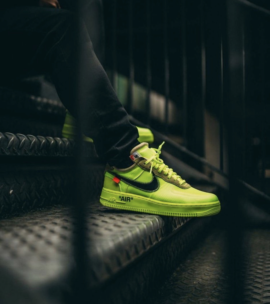 tenis nike off white verde