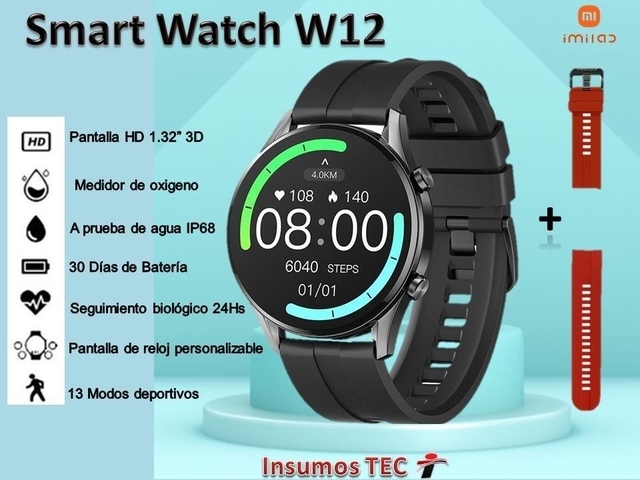 Reloj Inteligente | XIAOMI IMILAB W12 | Smartwatch - Oxigeno Sangre