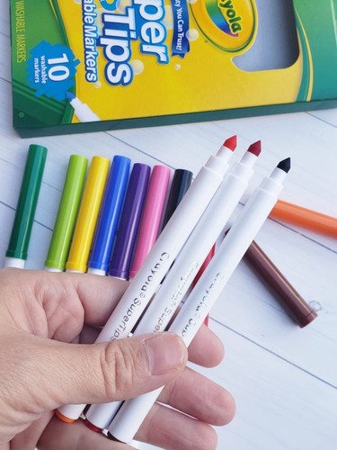 Crayola Marcadores Súper Tips Punta Cónica X 10 Colores