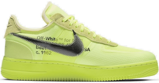 tenis nike off white verde