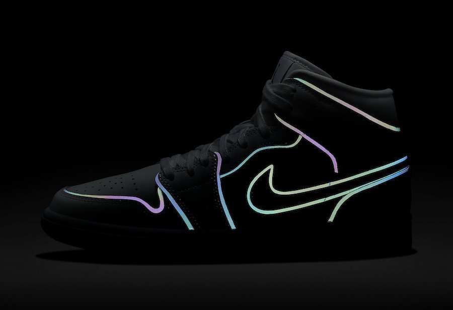 Nike jordan 1 mid iridescent Clearance