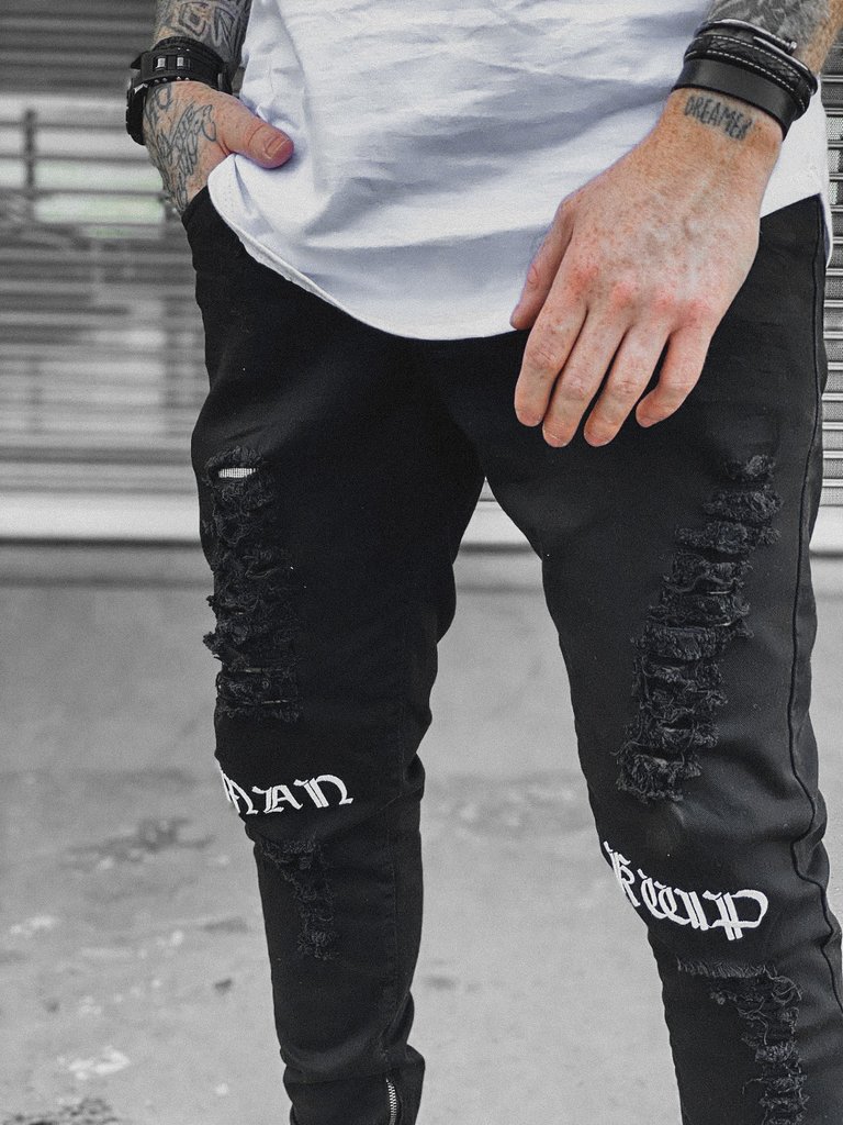 jeans destroyed skinny