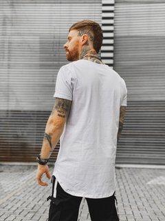 Camiseta Longline WHITE BRAND - Loja Macho Moda