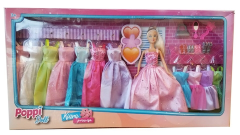 Kiara Princesa con Vestidos - Poppi Doll