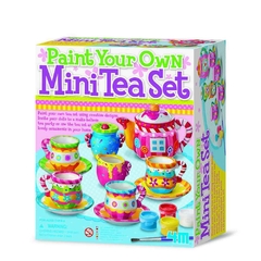 Manualidades mini set de té pintar kit 4m