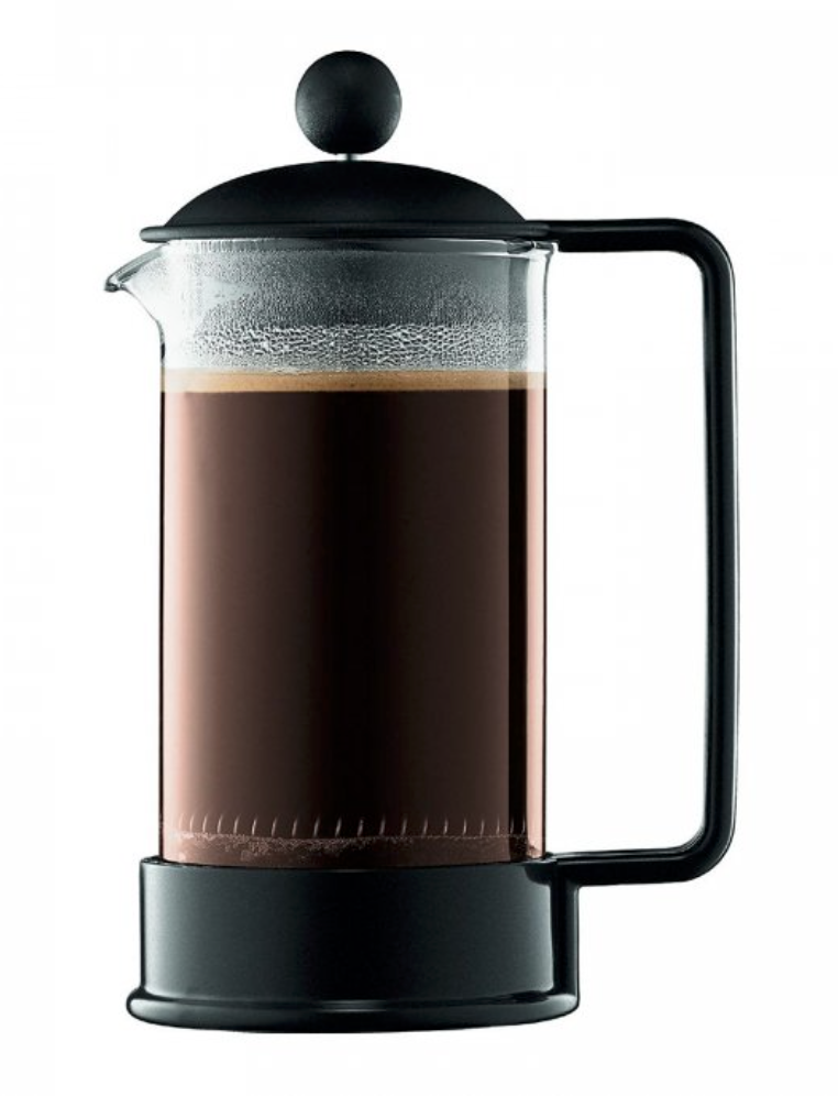 Cafetera Bodum Caffettiera 3 Pocillos Orig. Embolo Marron - Regalos Alvear