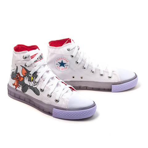 Tênis Converse All Star Botinha Cano Médio Tom e Jerry