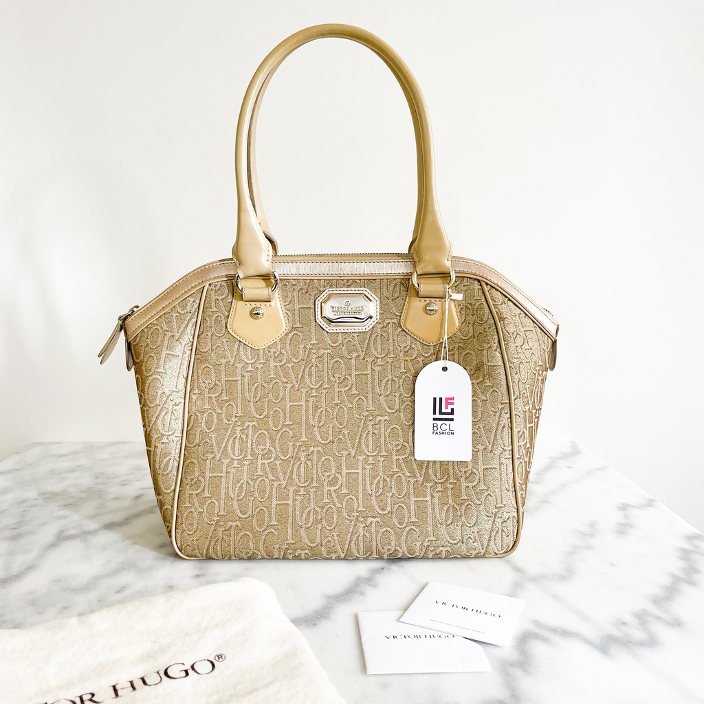 Bolsa Victor Hugo Monograma Dourada