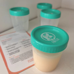 Vasitos para almacenar leche materna reutilizables. Set de 4 unidades en internet