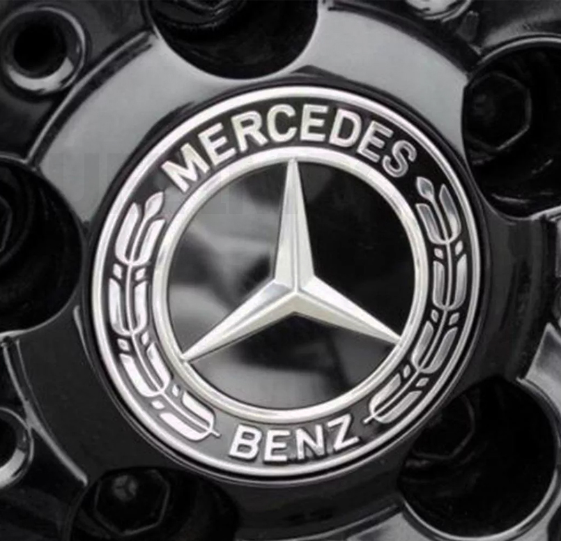 Kit 4 Calotas Roda Mercedes Benz 75mm Original® Na Caixa