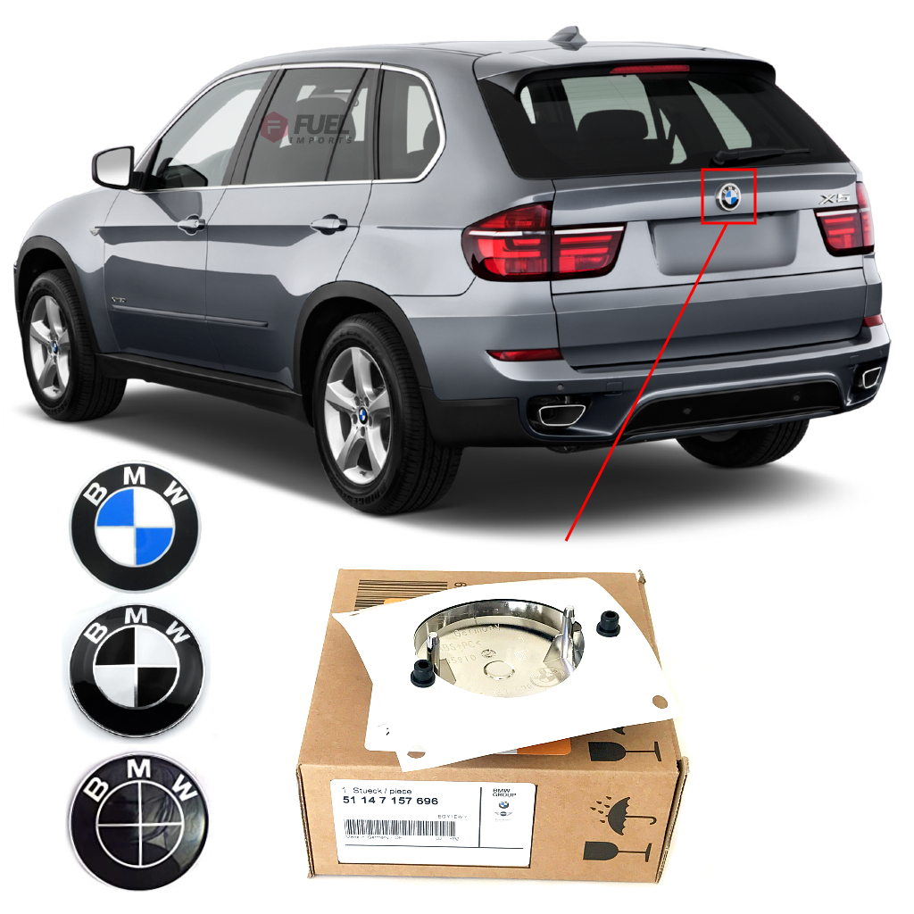 Emblema Simbolo Tampa Traseira BMW X5 (E70) 2007 2008 2009 2010 2011