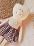 Muñeco de apego CHANCHITA (Falda cuadrillé) - comprar online