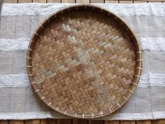 Bandeja bamboo natural Ø 38 cm - comprar online