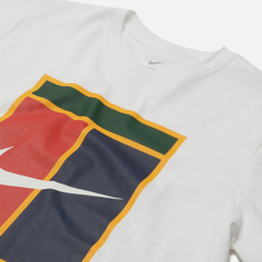 Camiseta nike court heritage logo - branco - comprar online