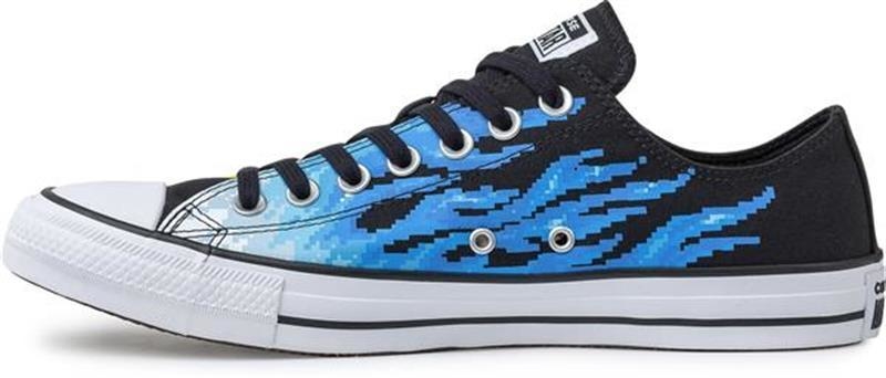 Tênis Converse Chuck Taylor All Star Flame pixel - Azul/vermelho