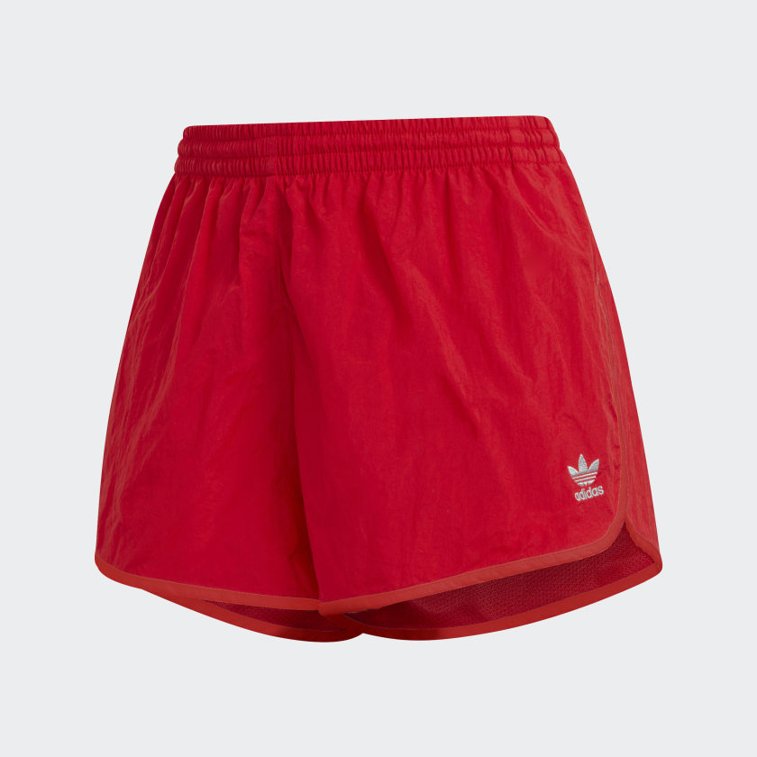 short adidas vermelho feminino
