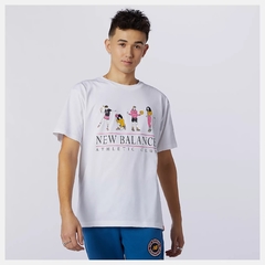 Camiseta New Balance Essentials Athletic Club Embellished - Branco