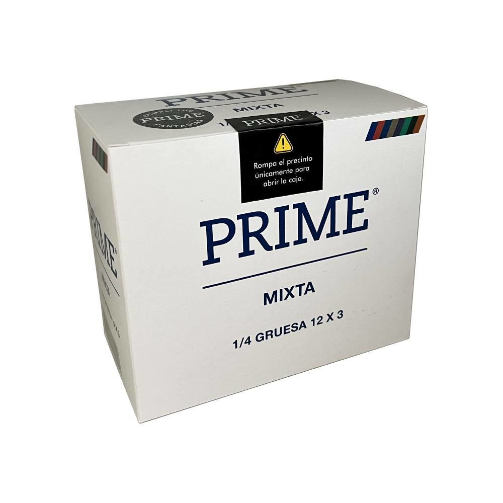 Preservativos Prime Caja Mixta x36u (12x3)