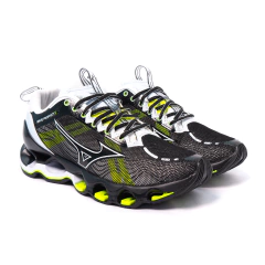 Imagem do Kit 2 Pares Tênis Mizuno Wave Prophecy X Preto e Prata + Preto e Verde
