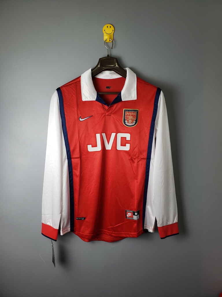 CAMISA RETRÔ DO ARSENAL - MANGA LONGA 1998 - NETSHIRTS