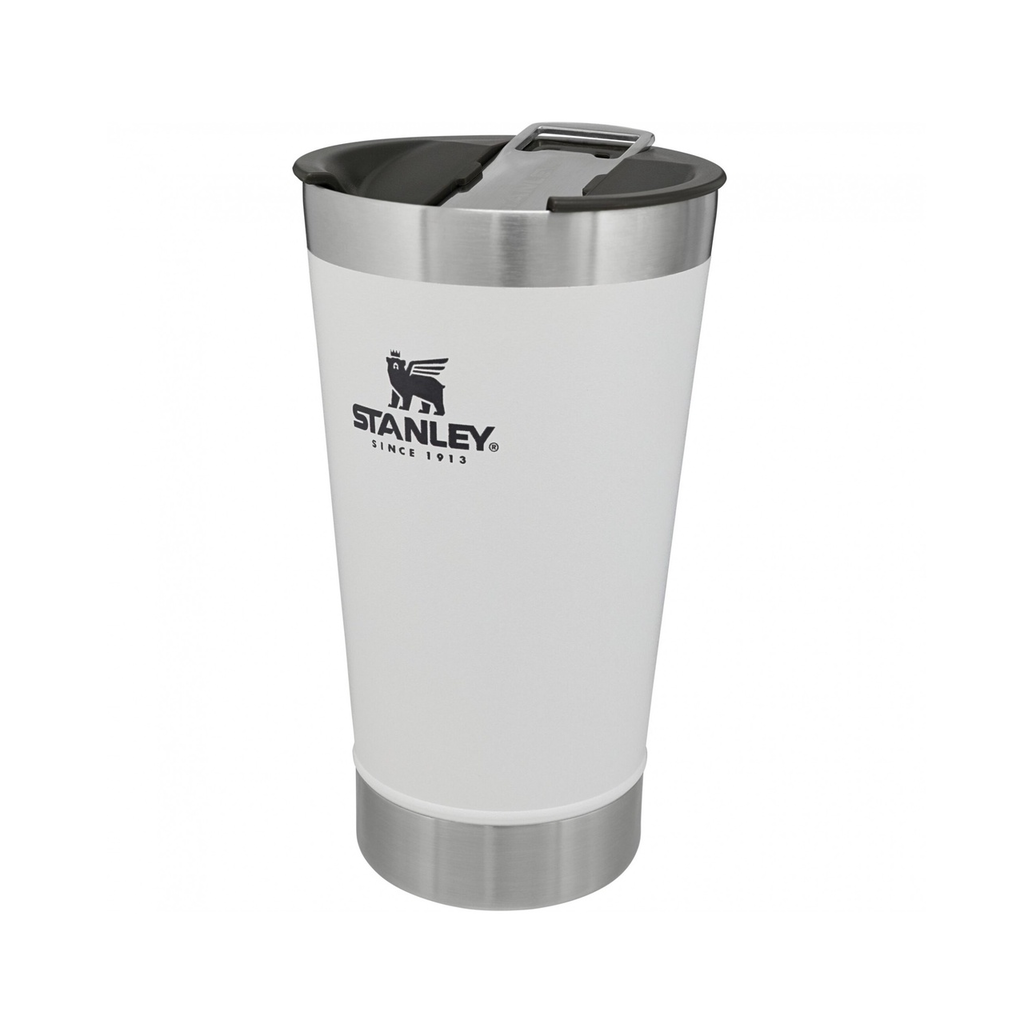 Copo Stanley Com Tampa Branco Polar Aço Inox 473ml